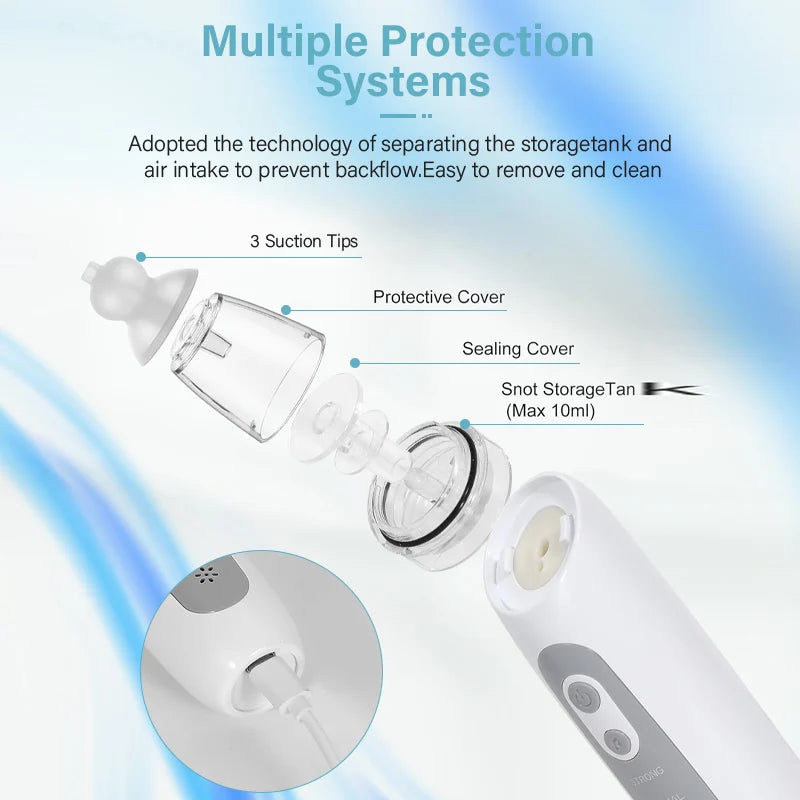 Electric baby nasal aspirator